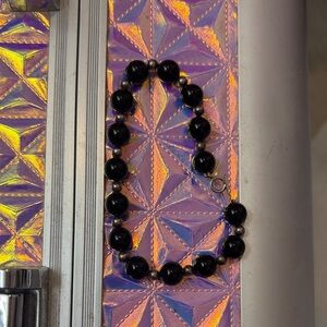 Vintage Estate Tiffany and Co. Elegant Black Onyx Bracelet